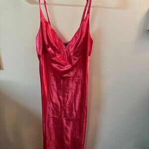 Pink Satin Fredericks of Hollywood Dress